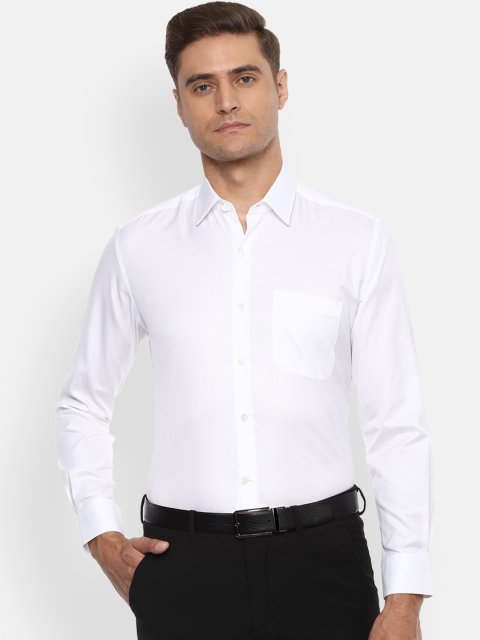 

Luxure by Louis Philippe Men White Regular Fit Solid Formal Shirt