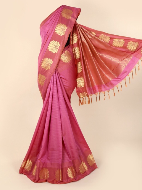 

Pothys Pink Woven Design Art Silk Saree