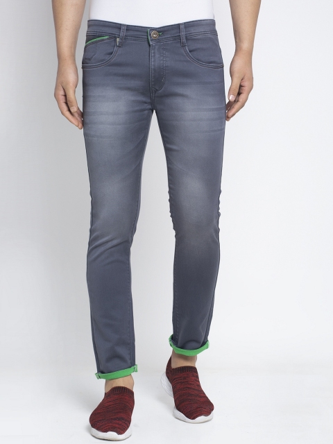 

Rodamo Men Grey Slim Fit Mid-Rise Clean Look Jeans