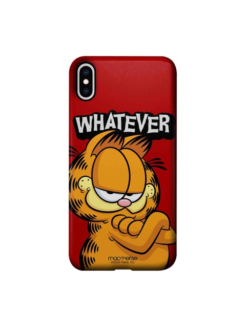 

macmerise Red & Orange Garfield Yeah Whatever iPhone Xs Max Case