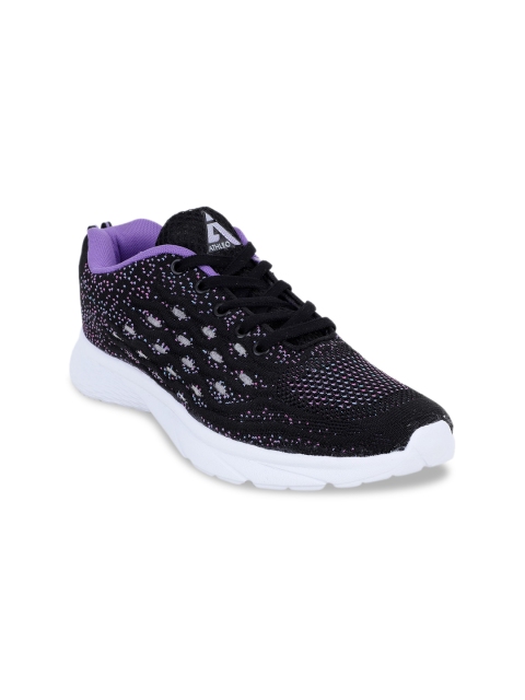 

Action Women Black & Purple Running Sports Shoes