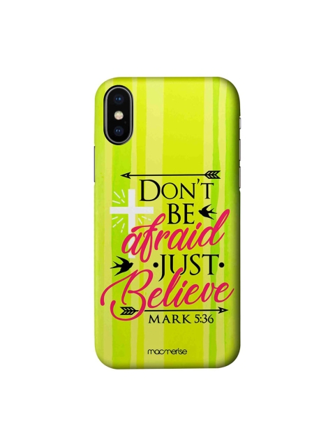 

macmerise Green Just Believe iPhone XS Macmerise Illustrations Printed Back Cover
