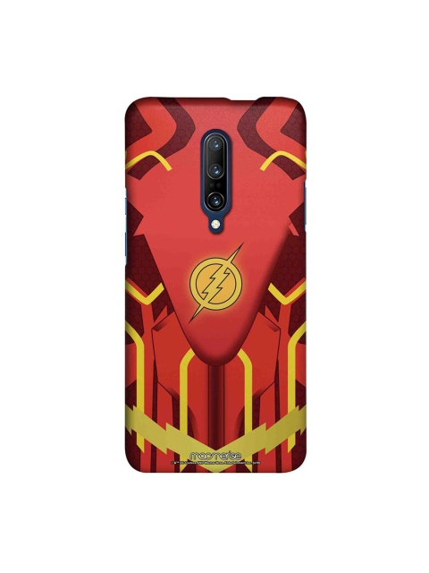 

macmerise Red & Yellow Suit Up Flash OnePlus 7 Pro Back Case