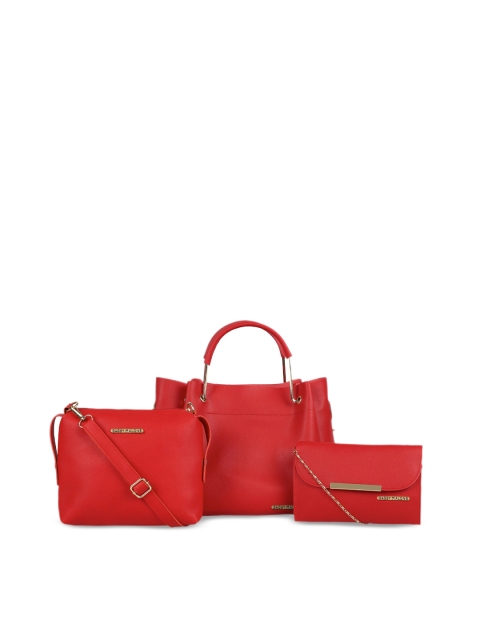 

Bagsy Malone Pack Of 3 Red Solid Handheld Bag