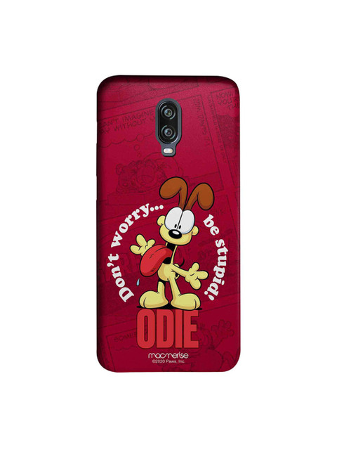 

macmerise Red & Yellow Odie Dont Worry OnePlus 6T Back Case