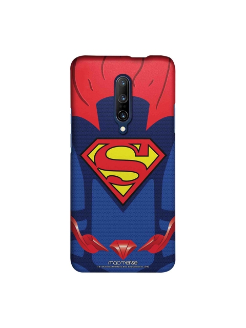 

macmerise Red & Blue Suit up Superman Printed OnePlus 7 Pro Back Case