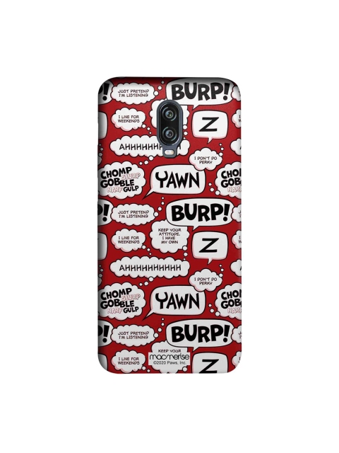 

macmerise Red & Grey Moods Of Garfield OnePlus 6T Back Case