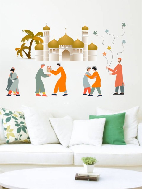 

rawpockets Multicoloured Ramadan Mubarak Wall Stickers, Multi