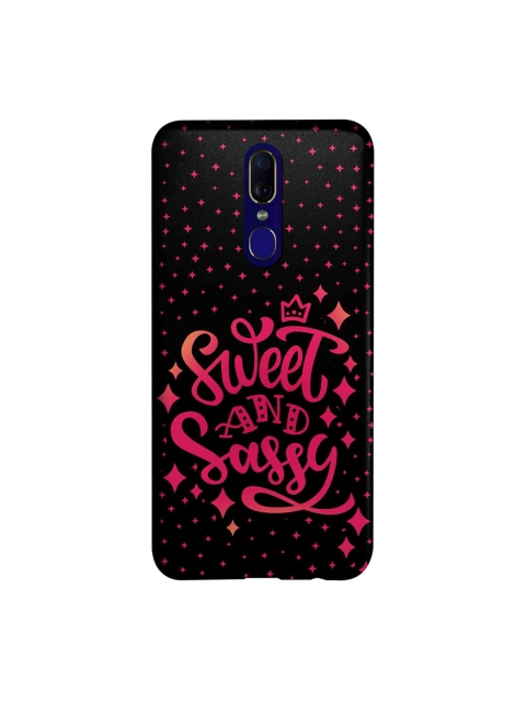 

macmerise Black & Red Sweet And Sassy Oppo F11 Back Cover