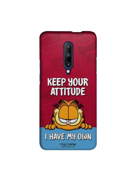 

macmerise Maroon & Blue Attitude Garfield OnePlus 7 Pro Back Case