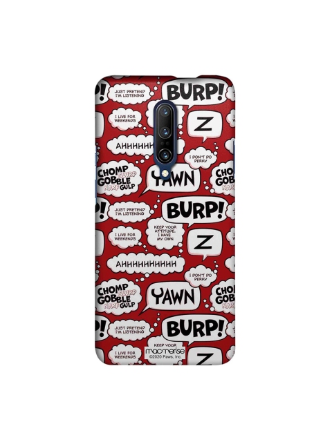 

macmerise Red & White Moods Of Garfield Printed OnePlus 7 Pro Back Case