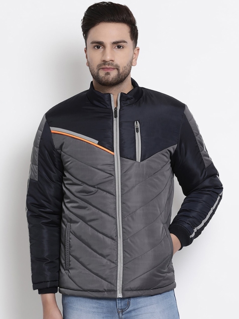 

COBB Men Grey Colourblocked Lightweight Padded Jacket