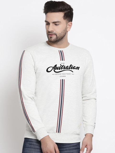 

COBB Men Grey Printed Sweatshirt