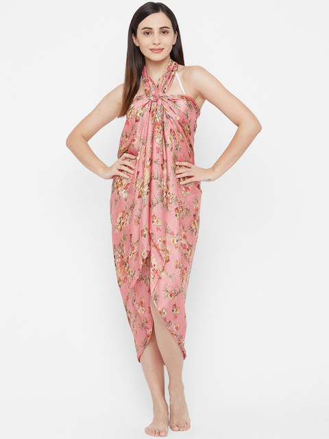 

Mirchi Fashion Women Pink & Beige Printed Sarong