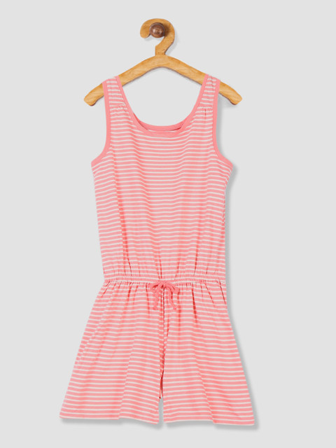 

GAP Girls Pink Striped Tank Romper