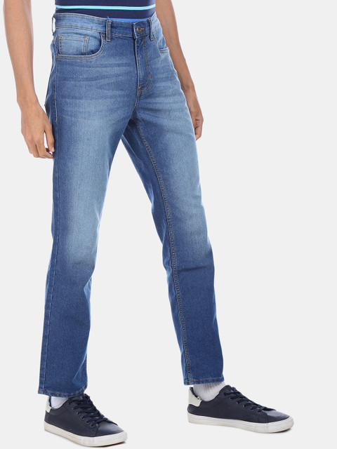 

Cherokee Men Blue Straight Fit Mid-Rise Clean Look Jeans