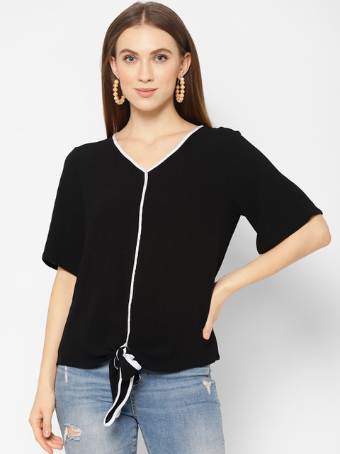 

NIXX Women Black Solid Top