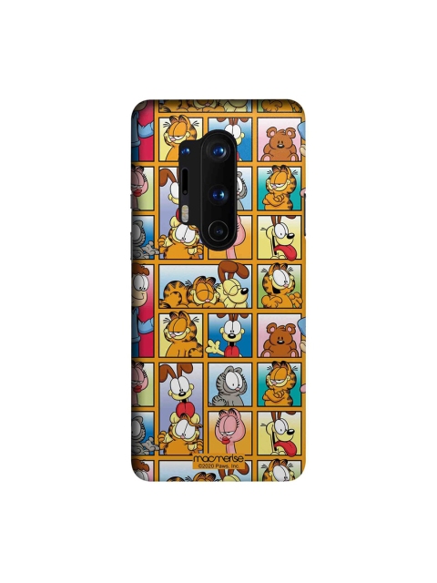 

macmerise Multicoloured Garfield Collage OnePlus 8 Pro Back Case, Multi