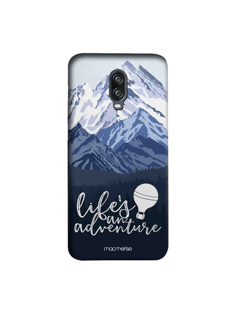 

macmerise White & Blue Lifes An Adventure OnePlus 6T Back Case