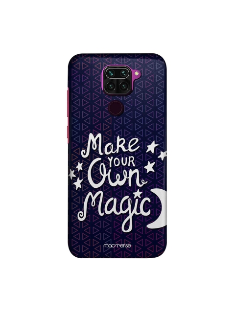 

macmerise Navy Blue & White Make Your Magic Xiaomi Redmi Note 9 Back Cover