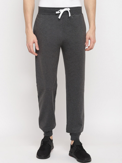 

SPARROWHAWK Men Charcoal Grey Solid Joggers