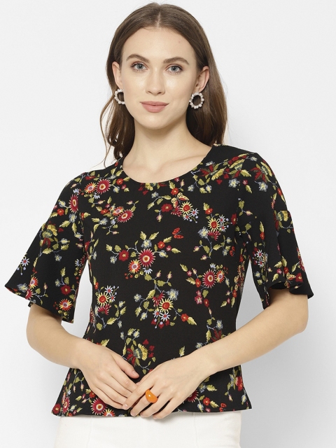

NIXX Women Black Printed Top