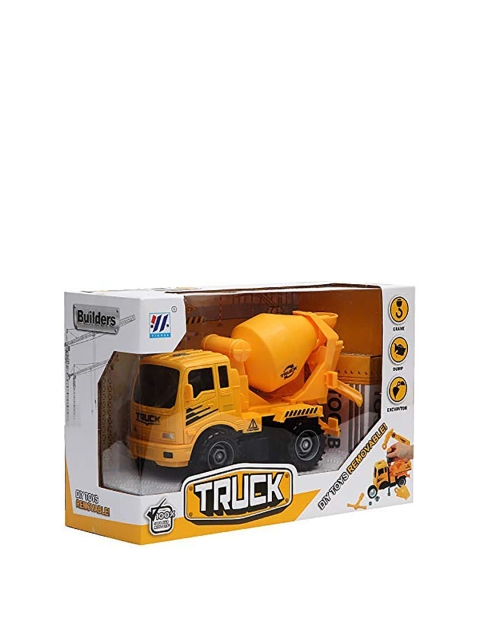 

Wembley Toys Kids Yellow & Black DIY Friction Toys Construction Vehicle Mixer Truck Toy Playset