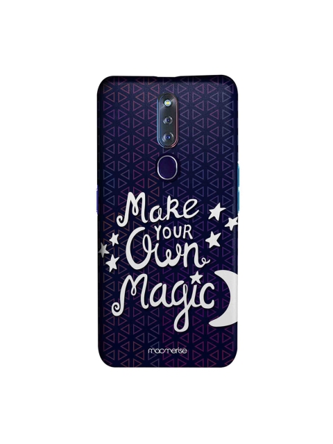 

macmerise Navy Blue & White Make Your Own Magic Oppo F11 Pro Back Case