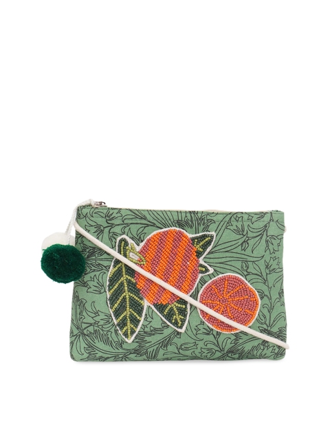 

Diwaah Girls Green Embellished Sling Bag