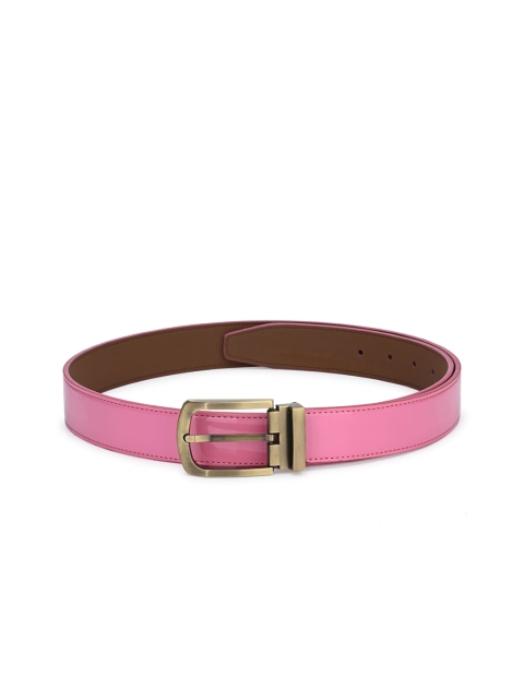 

Calvadoss Men Pink Solid Sustainable Belt