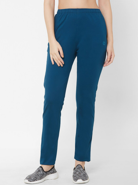 

Juliet Women Blue Solid Slim-Fit Track Pants