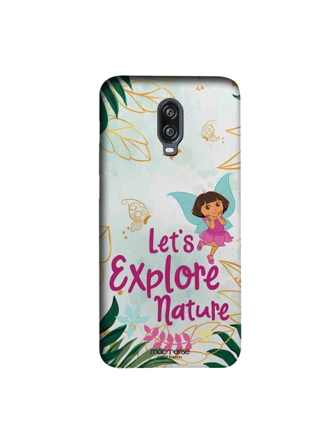 

macmerise Multicoloured Explore With Dora OnePlus 6T Back Case, Multi