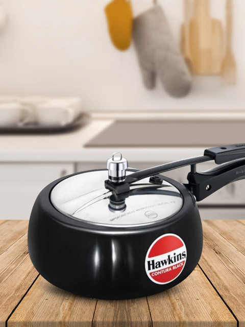 

Hawkins Black Contura Hard Anodised Aluminium Pressure Cooker-3.5Ltr
