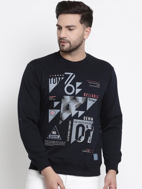 

COBB Men Black Printed Sweatshirt
