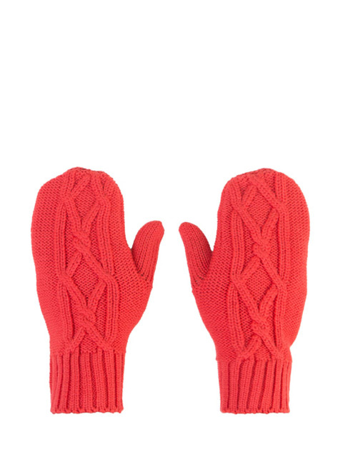 

Kosha Girls Red Self-Design Hand Gloves