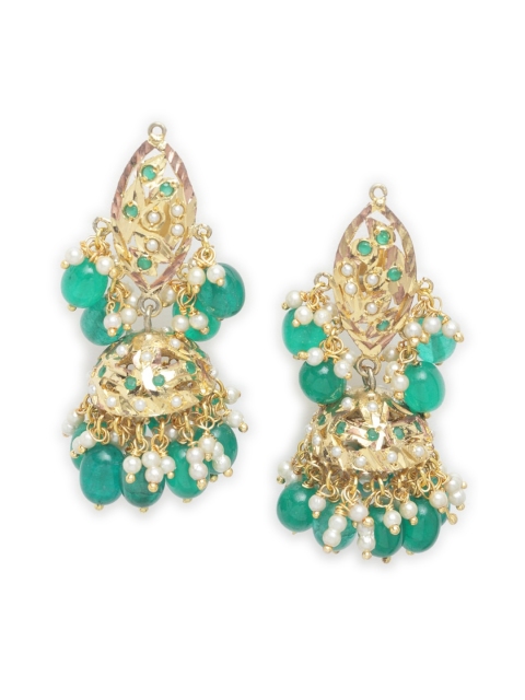 

DUGRISTYLE Green Classic Jhumkas