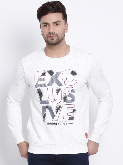 

COBB Men Off-White Printed Sweatshirt