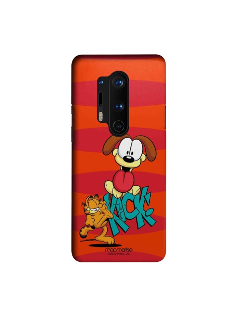

macmerise Red & Blue Kick To Odie Printed OnePlus 8 Pro Back Cover