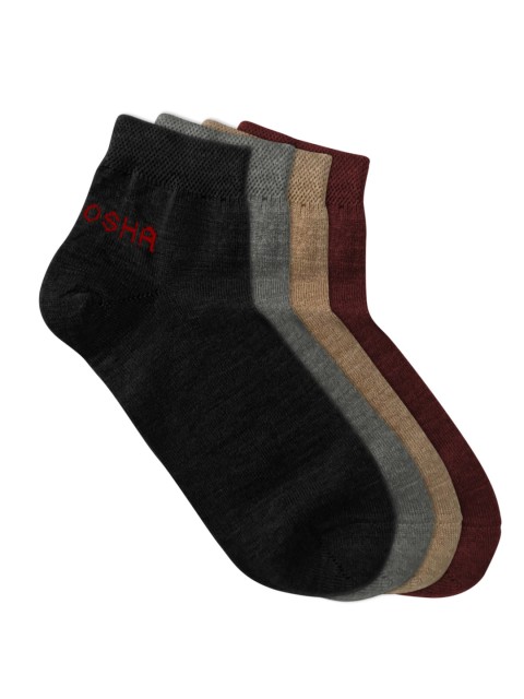 

Kosha Women Pack Of 4 Assorted Ankle-Length Socks