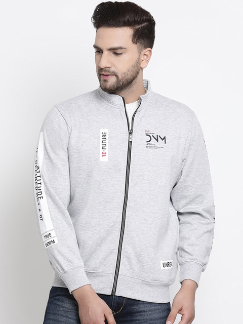 

COBB Men Grey Printed Sweatshirt