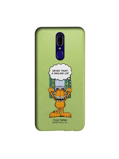 

macmerise Green & White Never Trust A Smiling Cat Oppo F11 Back Case