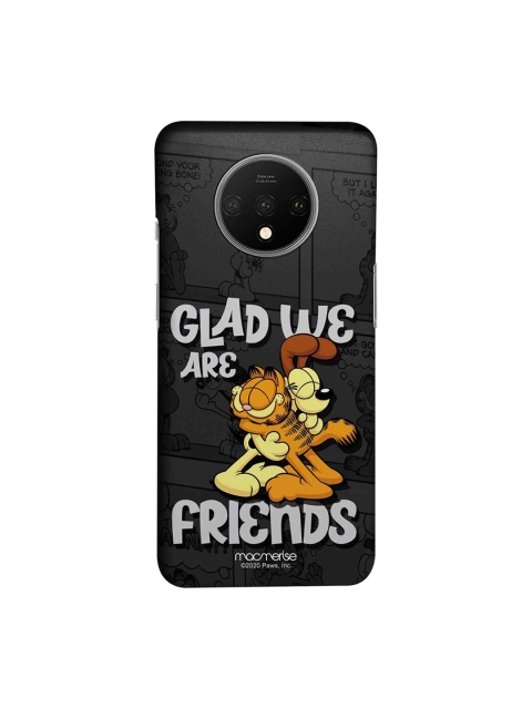 

macmerise Black & Orange Friendly Catdog Printed OnePlus 7T Back Case