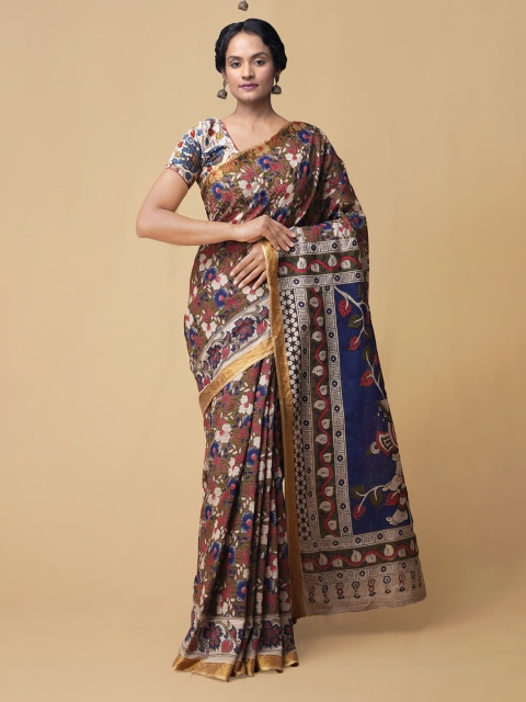

Unnati Silks Green Pure Cotton Printed Kota Saree