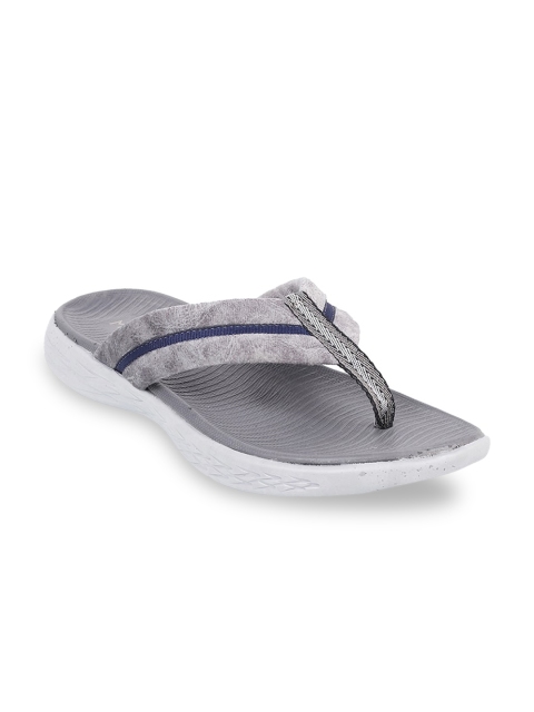 

Metro Men Grey Solid Comfort Sandals