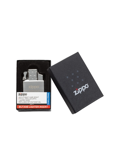 

Zippo Unisex Silver Butane Pocket Lighter-Single Torch