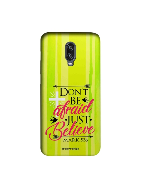

macmerise Green & Black Just Believe OnePlus 6T Back Case