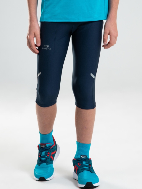 

Domyos By Decathlon Women Blue Yoga Cropped Tights