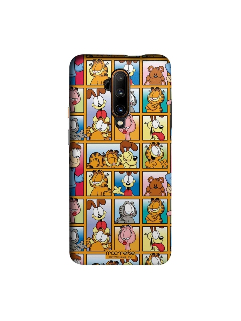 

macmerise Multicoloured Garfield Collage OnePlus 7T Pro Back Case, Multi