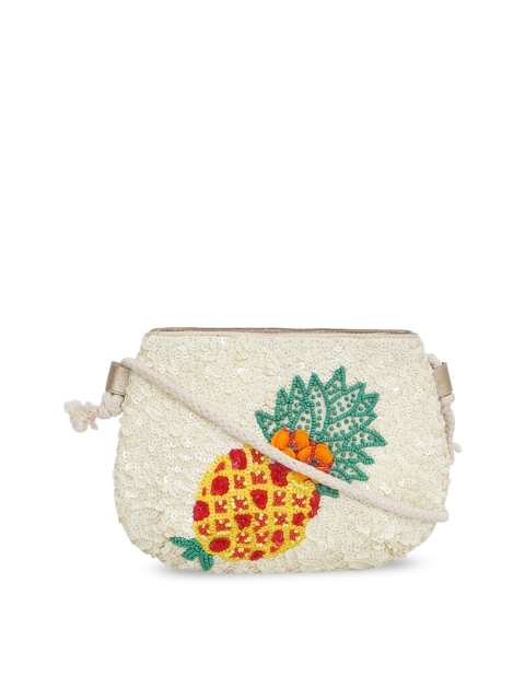 

Diwaah Off-White Printed Sling Bag