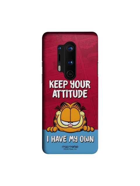 

macmerise Red & White Keep Your Attitude I Have My Own OnePlus 8 Pro Back Case